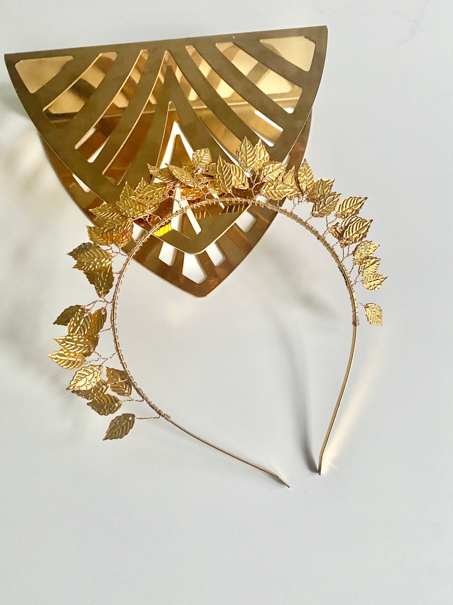 Gold leaf headband