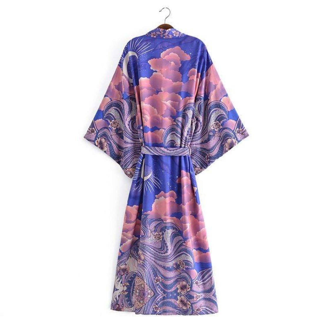 Luna Midnight Moon kimono robe