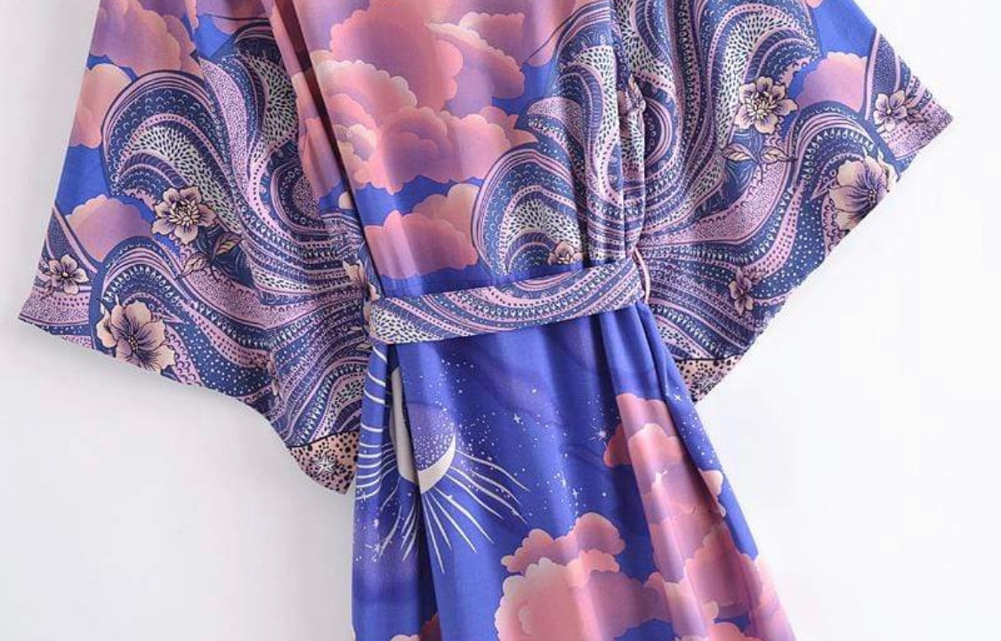Luna Midnight Moon kimono robe