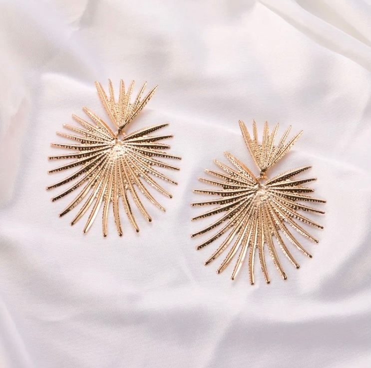 Gold Moon dance earrings