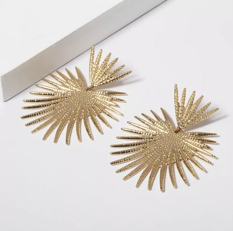 Silver moon dance earrings