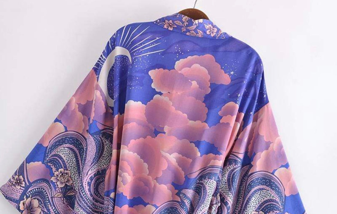 Luna Midnight Moon kimono robe