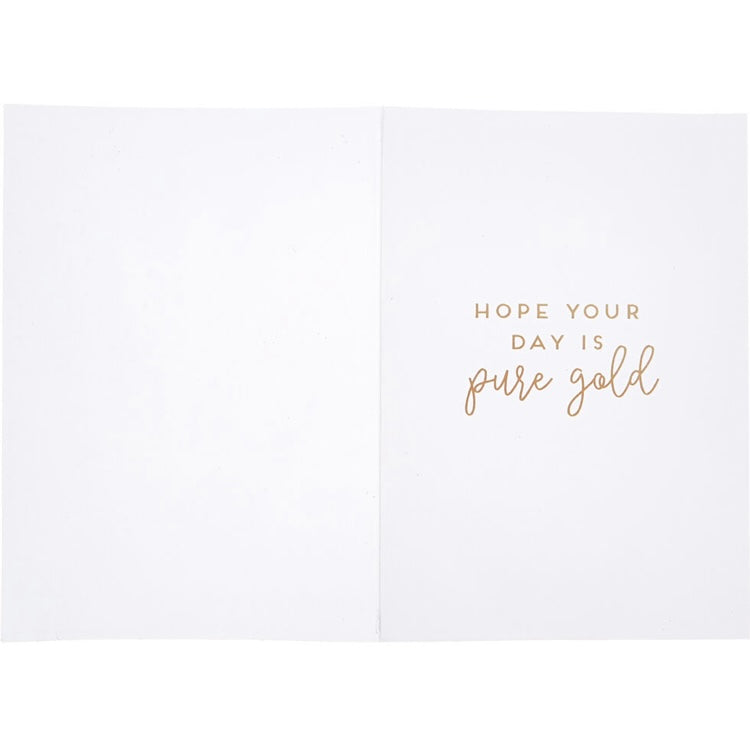 Palm birthday girl card with tattoos
