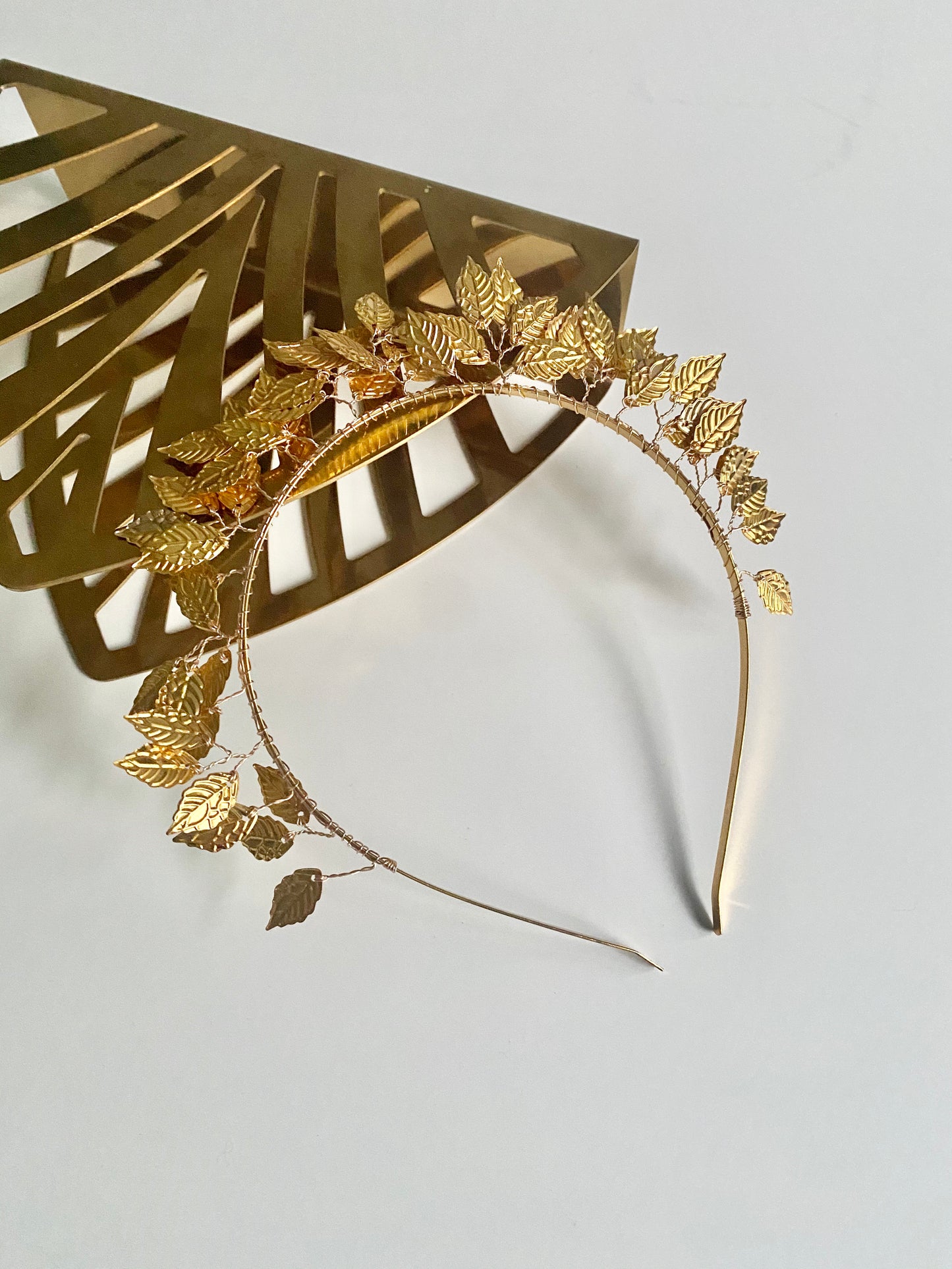 Gold leaf headband