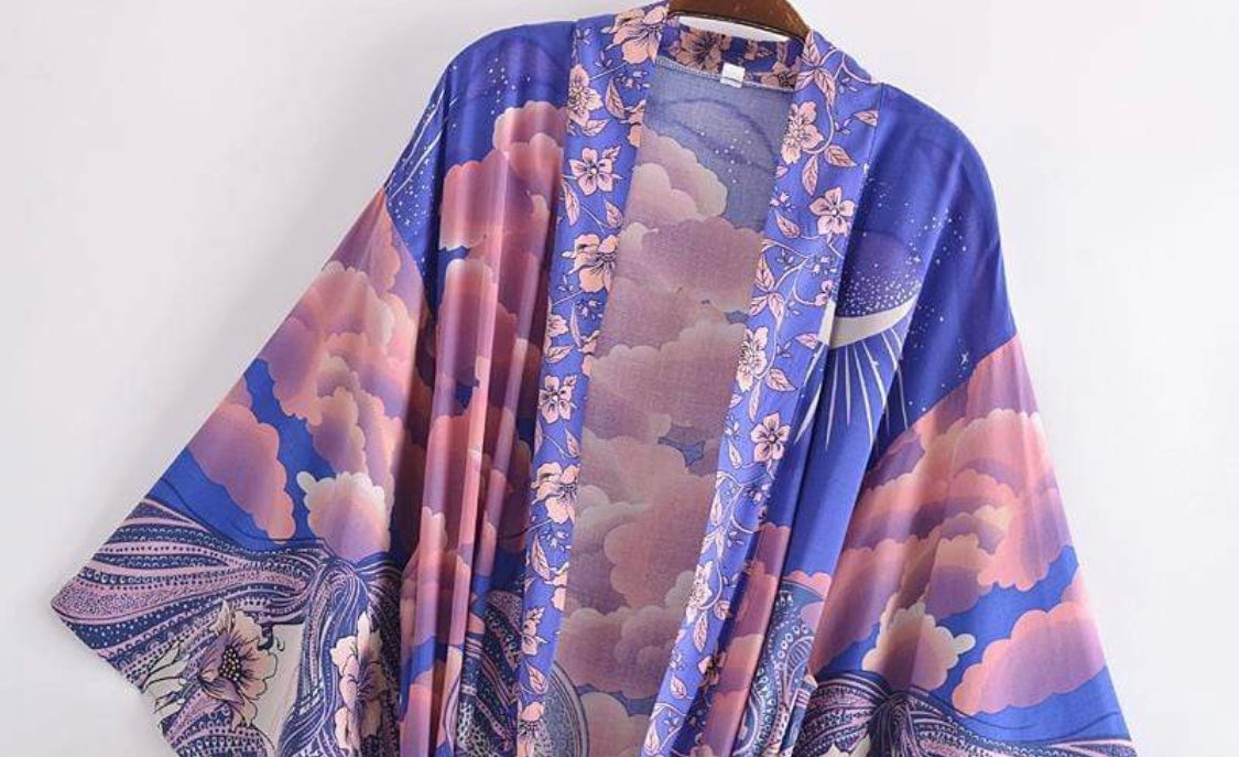 Luna Midnight Moon kimono robe