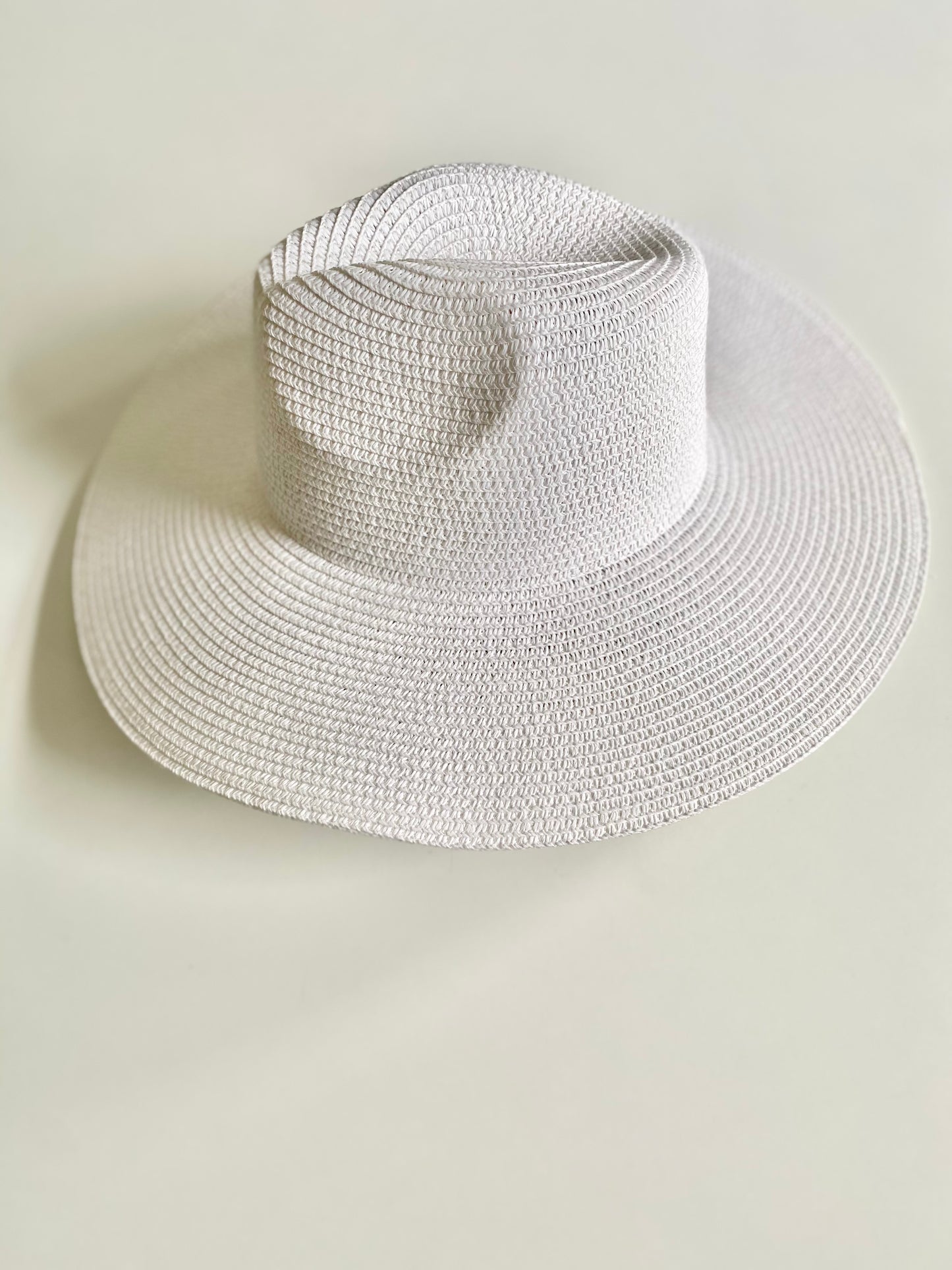 Summer Basics Wide Brim Fedora – White