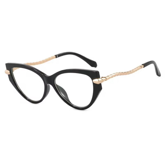 Serpentina Black Cat Eye Anti-Blue Light Glasses