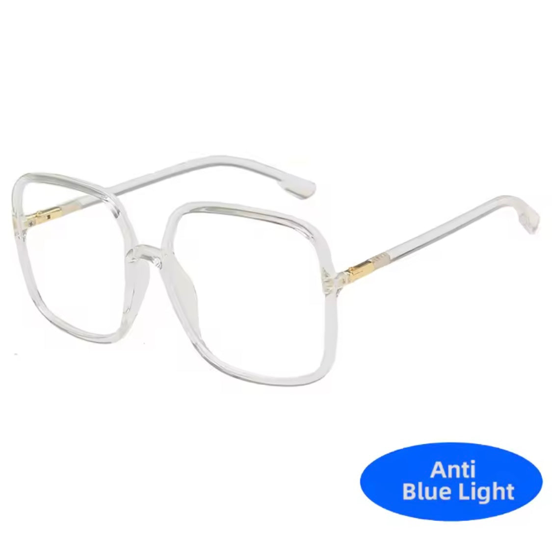 60s Oversized Anti Blue Light Glasses – Green