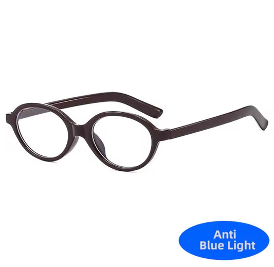 The Blair Oval Anti-Blue Light Glasses – Preppy 90s Style