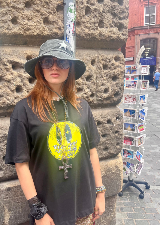 Stardust Nomad Convertible Hat – Black Washed Denim Star Detail