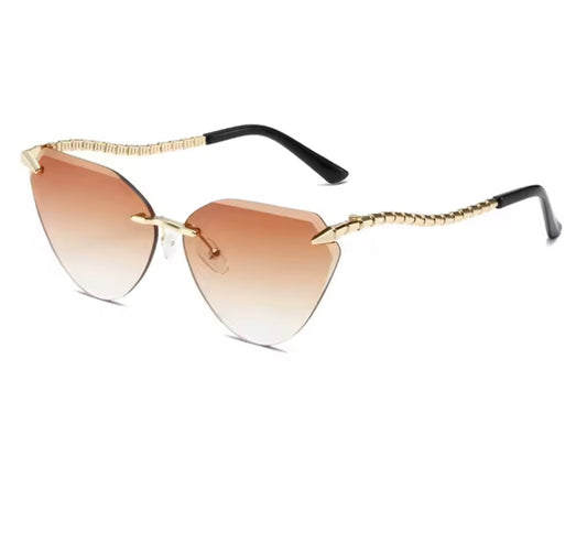 Selena Snake Cat-Eye Sunglasses