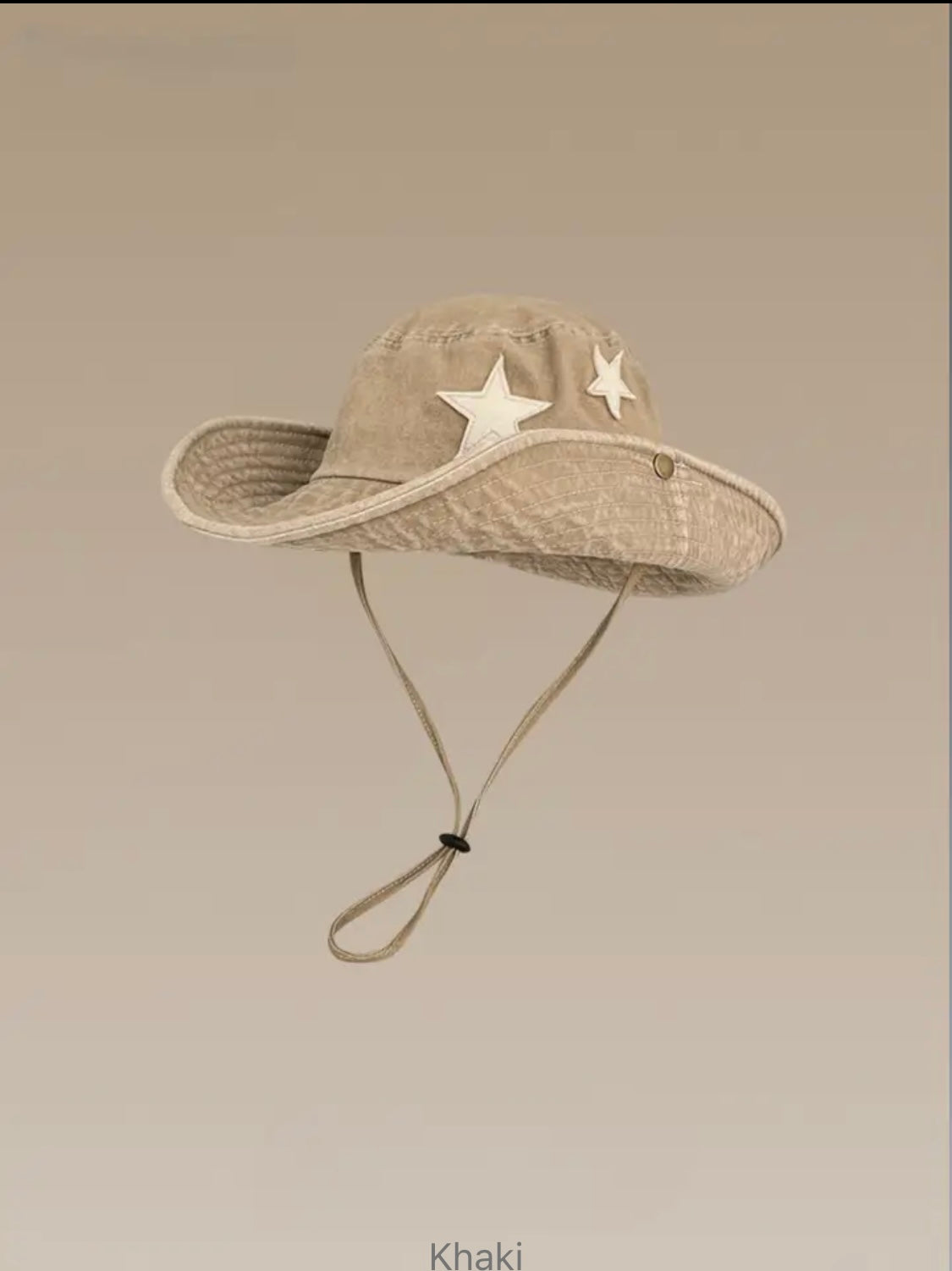 Stardust Nomad Convertible Hat – Sand Washed Denim Star Detail