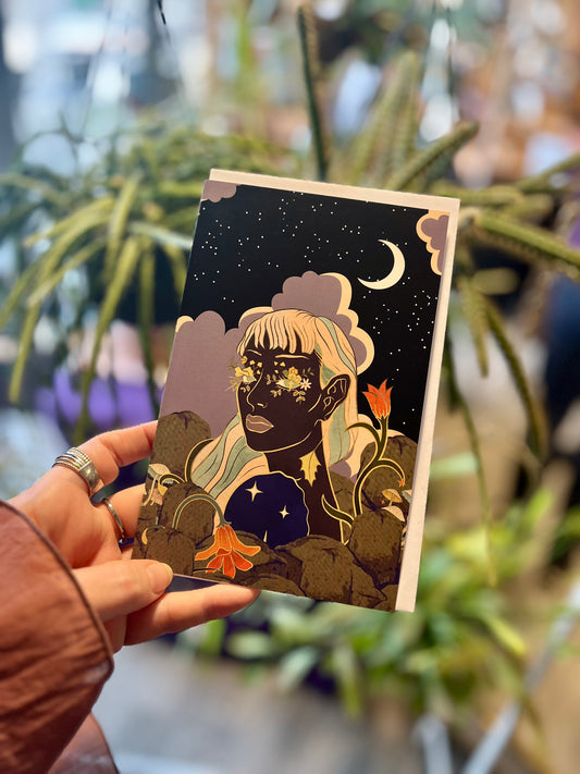 Mila moon magic greeting card