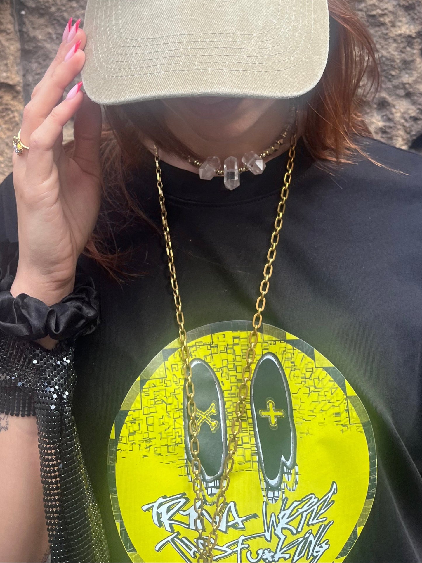 Clear Quartz Power Statement Necklace Energy Amplifying