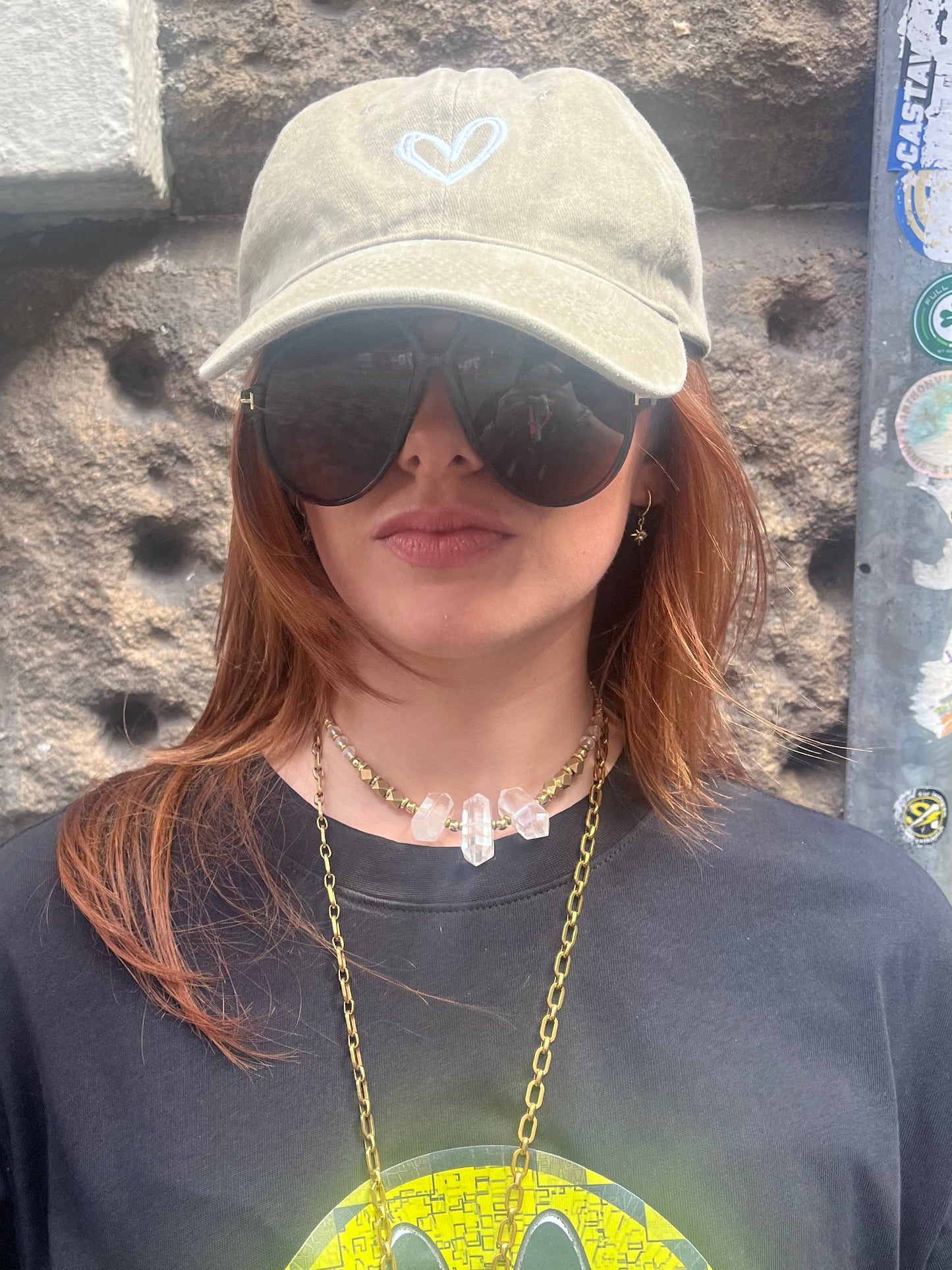 Clear Quartz Power Statement Necklace Energy Amplifying