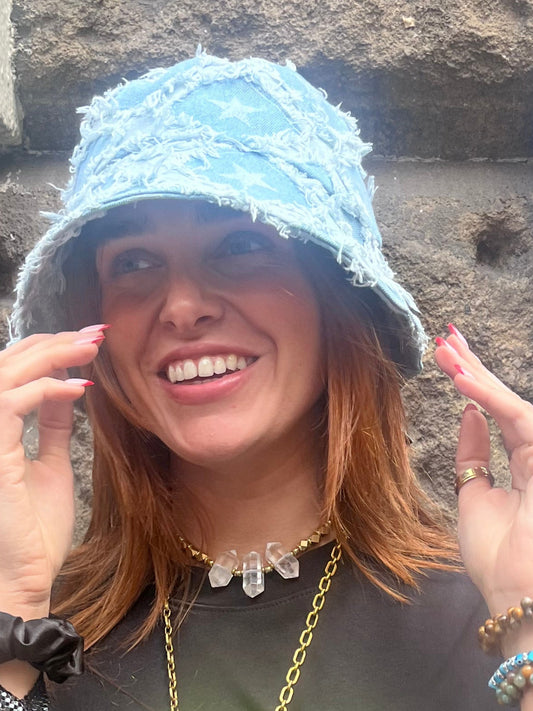 Clear Quartz Power Statement Necklace Energy Amplifying