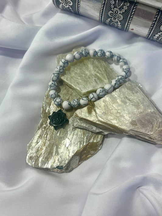 Howlite Sun Bracelet – Calm Mind, Inner Strength & Balance